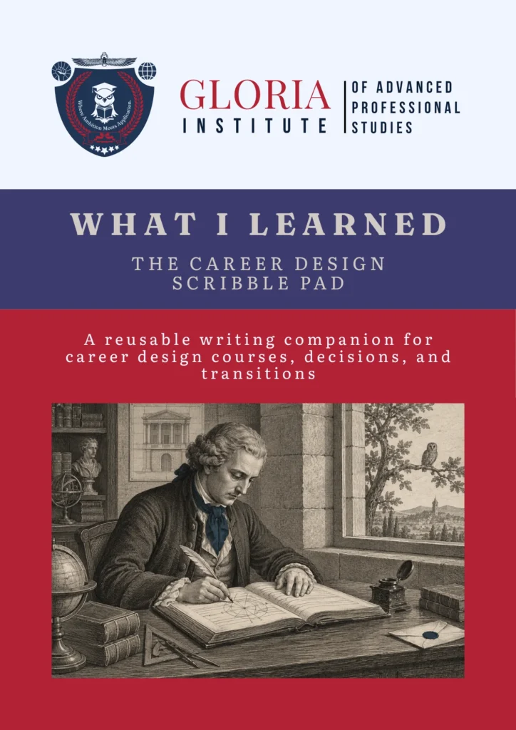 What I Learned: The Career Design Scribble Pad — digital PDF edition cover
